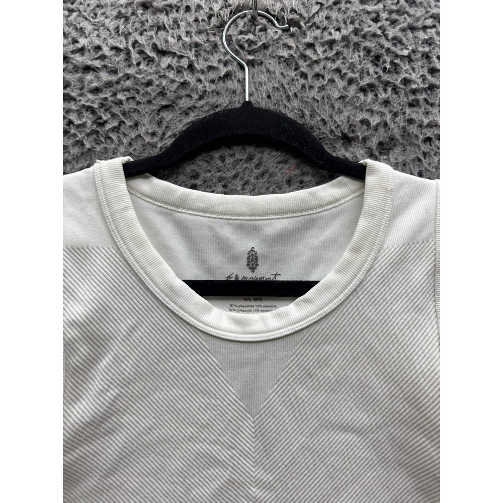 Free People FP Movement Free Throw Muscle Tank Top White Womens Size M/L - Picture 3 of 9